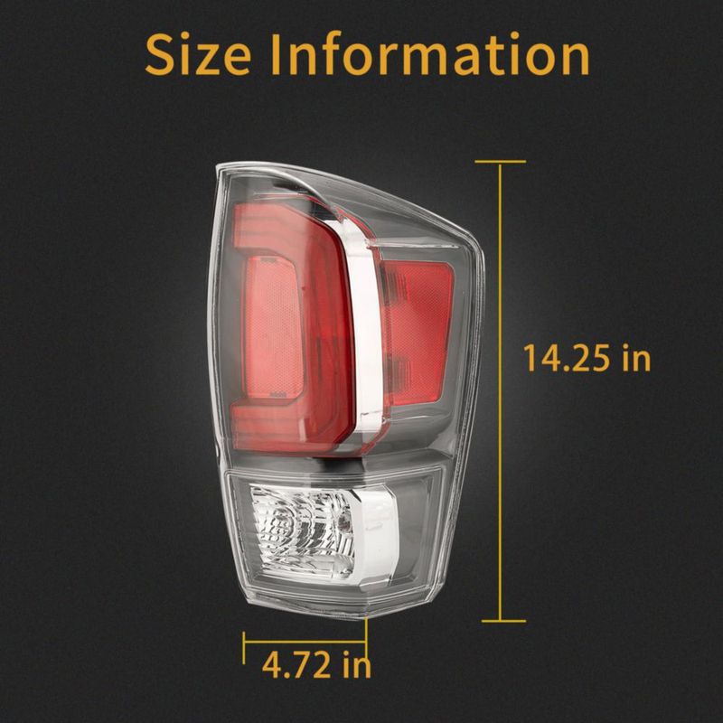 Luz Trasera Derecha MiKaFex para Toyota Tacoma 2016‑2023