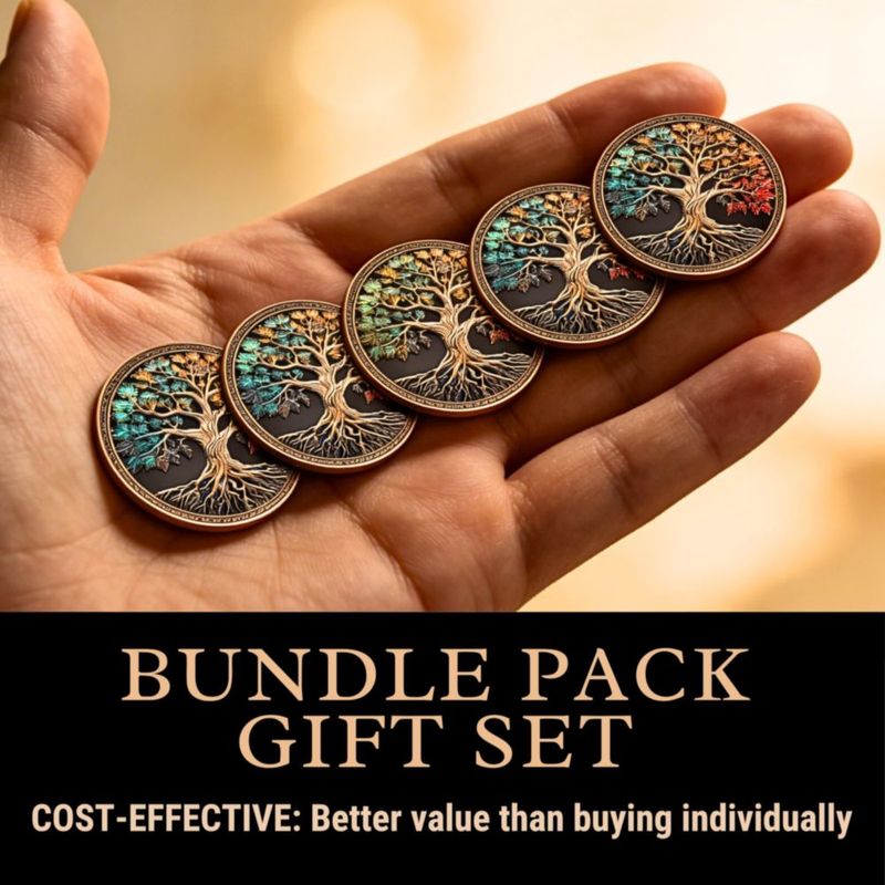 Monedas de Sobriedad MilestoneMint - Pack de 10 - Árbol de la Vida (AA)