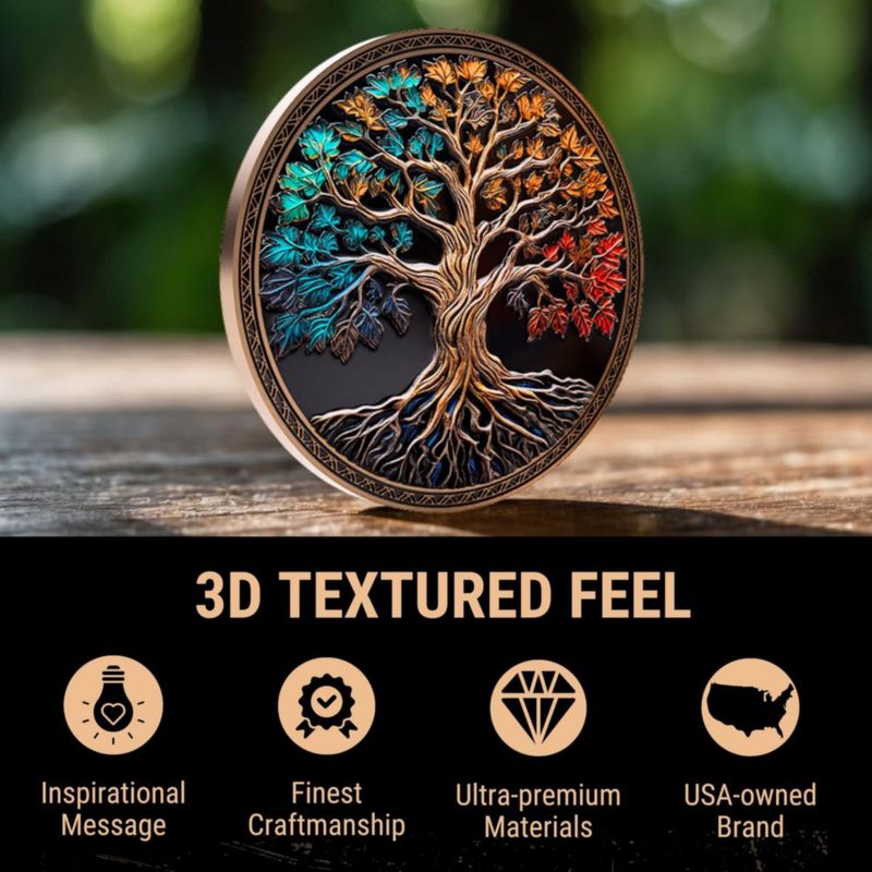 Monedas de Sobriedad MilestoneMint - Pack de 10 - Árbol de la Vida (AA)