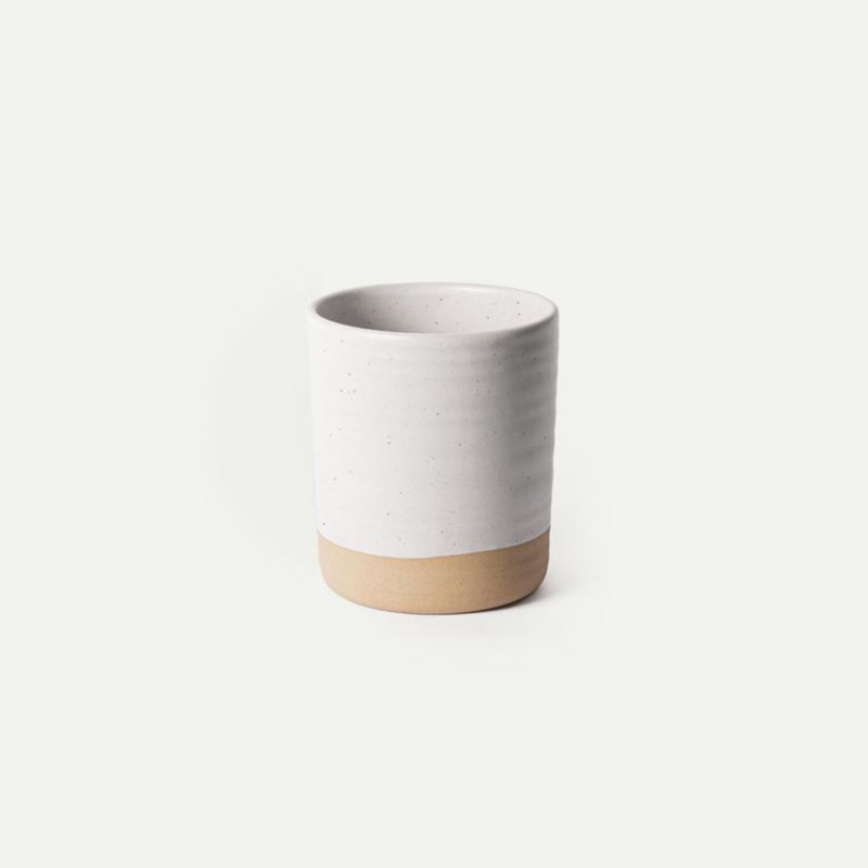 Portautensilios MORA 18 cm Cerámica Color Avena para Cocina