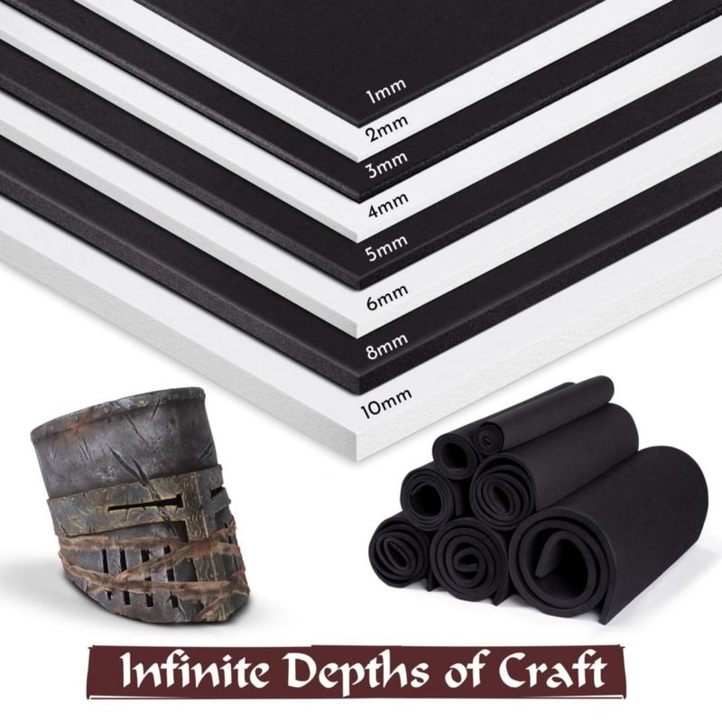 Lámina de espuma EVA The Foamory 1 mm 39 x 14 cm negro