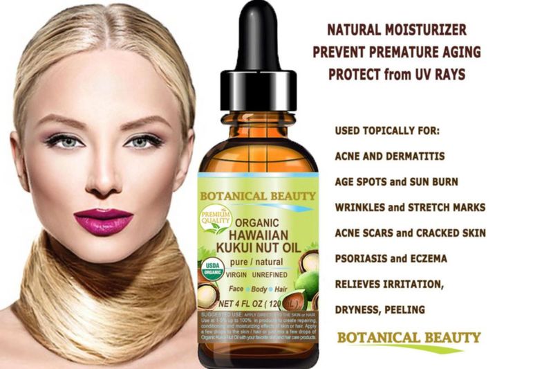 Aceite de Nuez Kukui Botanical Beauty 30 ml Orgánico Virgen