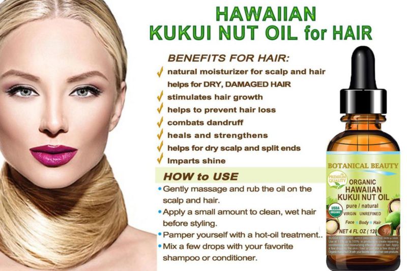 Aceite de Nuez Kukui Botanical Beauty 30 ml Orgánico Virgen