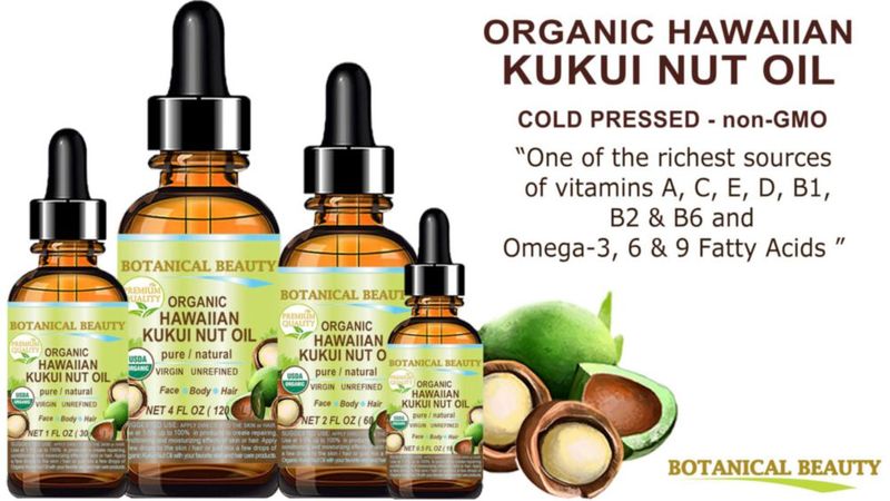 Aceite de Nuez Kukui Botanical Beauty 30 ml Orgánico Virgen