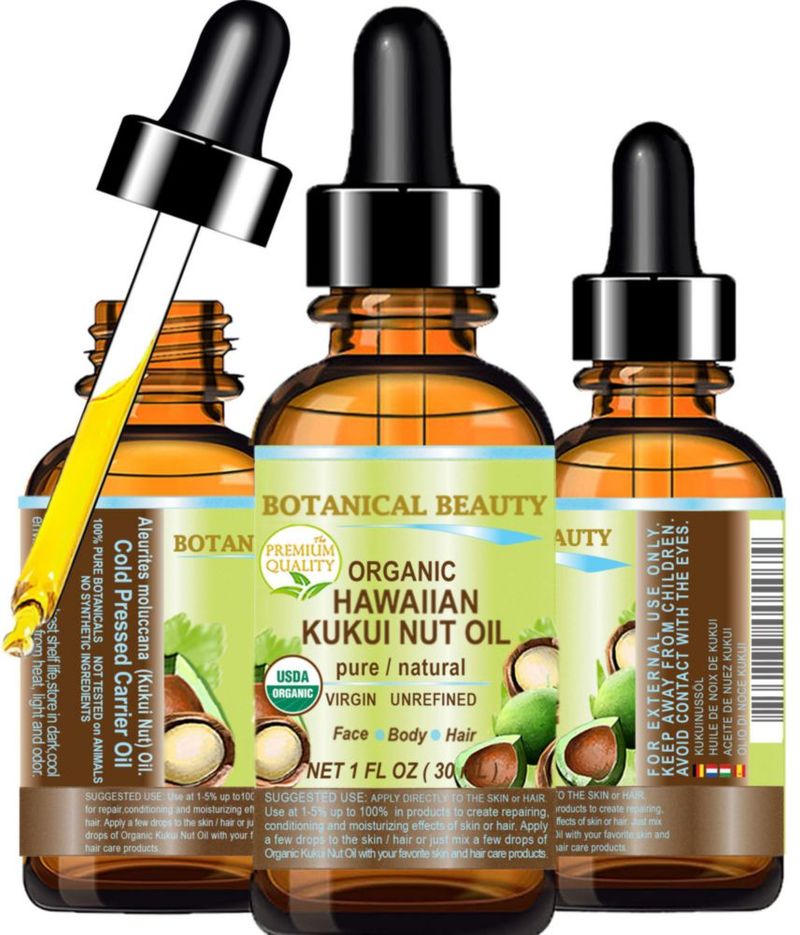 Aceite de Nuez Kukui Botanical Beauty 30 ml Orgánico Virgen