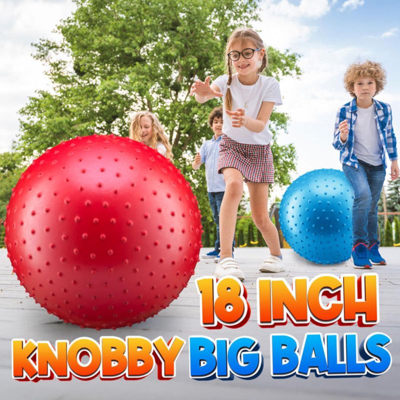 Pelotas Sensoriales PlayBolt 46 cm (2 piezas) con Bomba