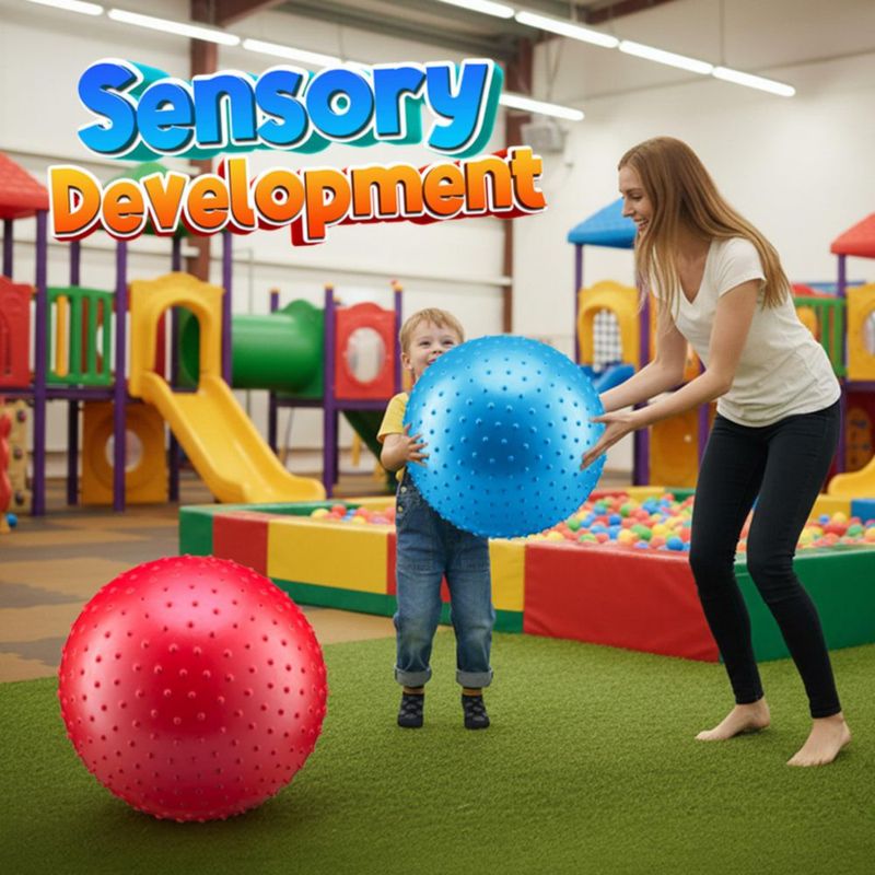 Pelotas Sensoriales PlayBolt 46 cm (2 piezas) con Bomba