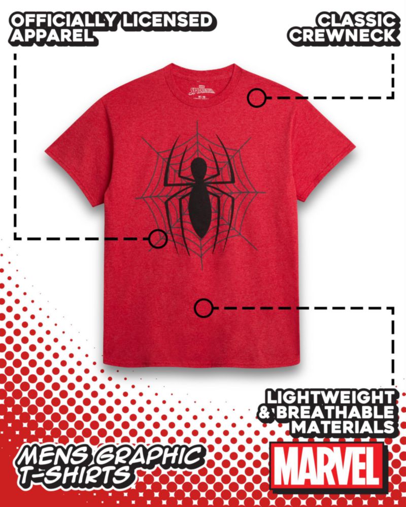 Camiseta Marvel de Algodón con Cuello Redondo y Gráfica