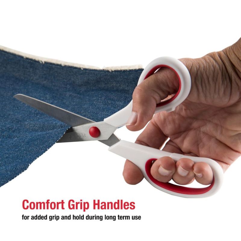 Tijeras SINGER 21 cm Rojo y Blanco 1 unidad