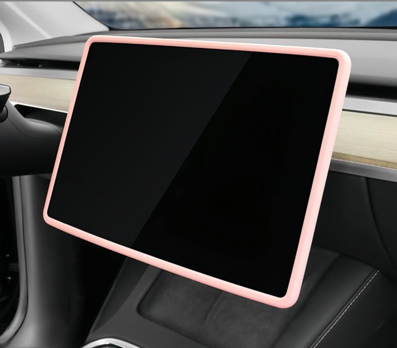 Cobertura de consola frani 5 piezas para Model 3/Y (2017‑2024) rosa