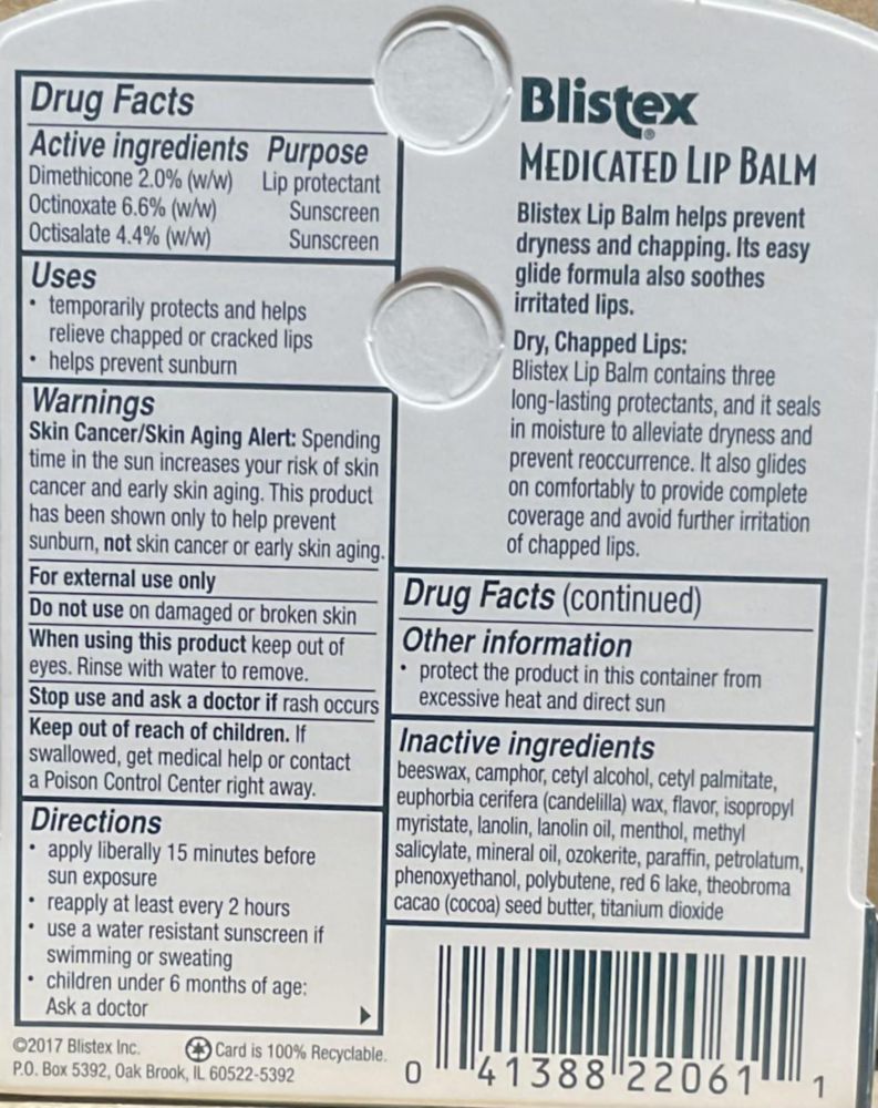 Bálsamo Labial Blistex SPF 15 425 g x3