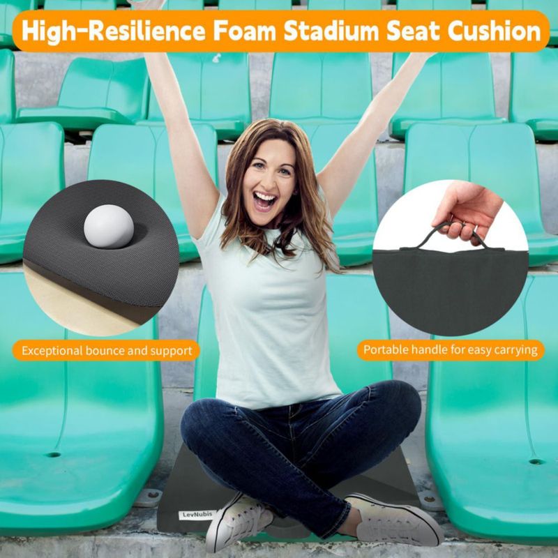 Almohadillas para asiento LevNubis pack de 2 56 cm impermeables gris