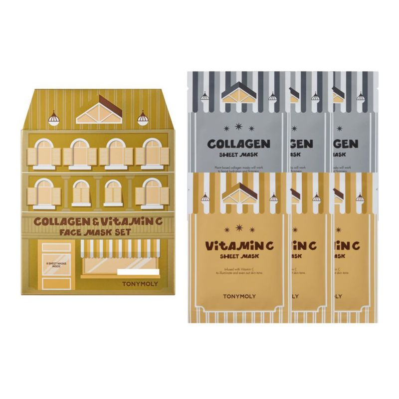 Mascarilla Facial TONYMOLY 6 uds Colágeno y Vitamina C