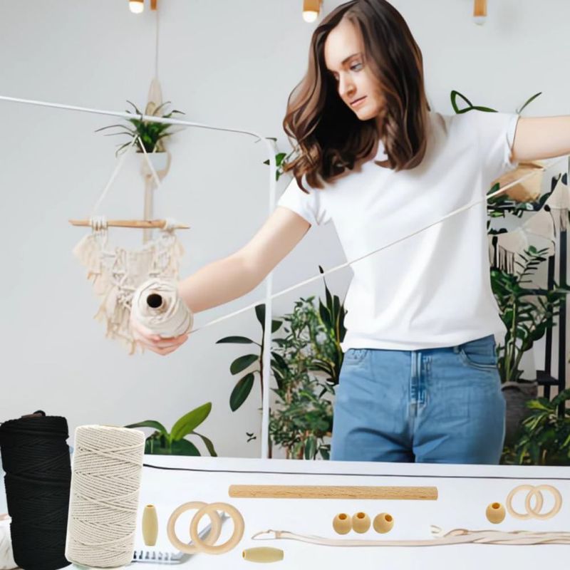 Kit de macramé Ewparts para principiantes y adultos – incluye libro de instrucciones