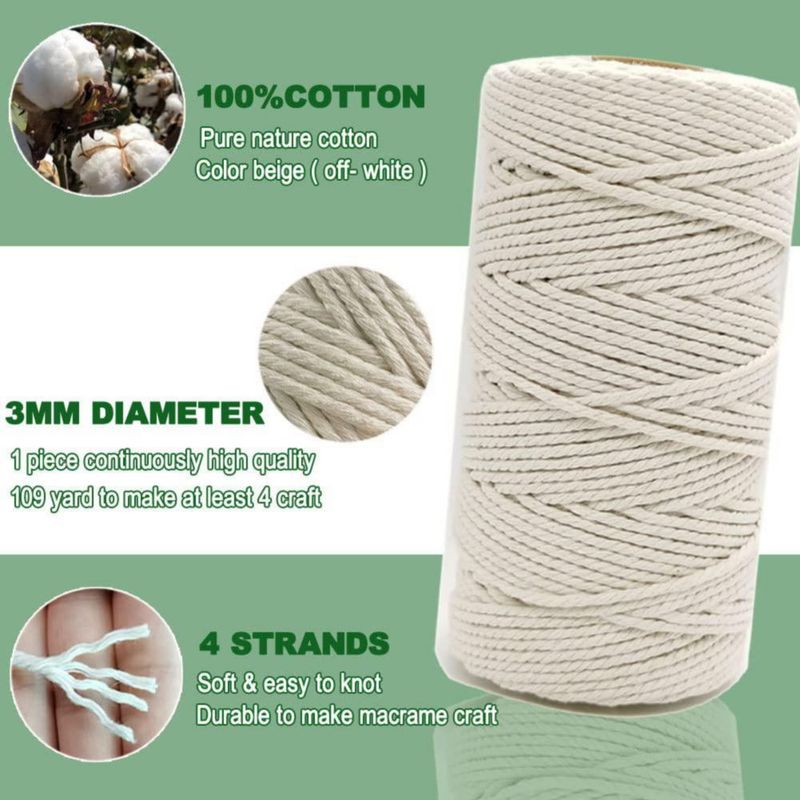 Kit de macramé Ewparts para principiantes y adultos – incluye libro de instrucciones