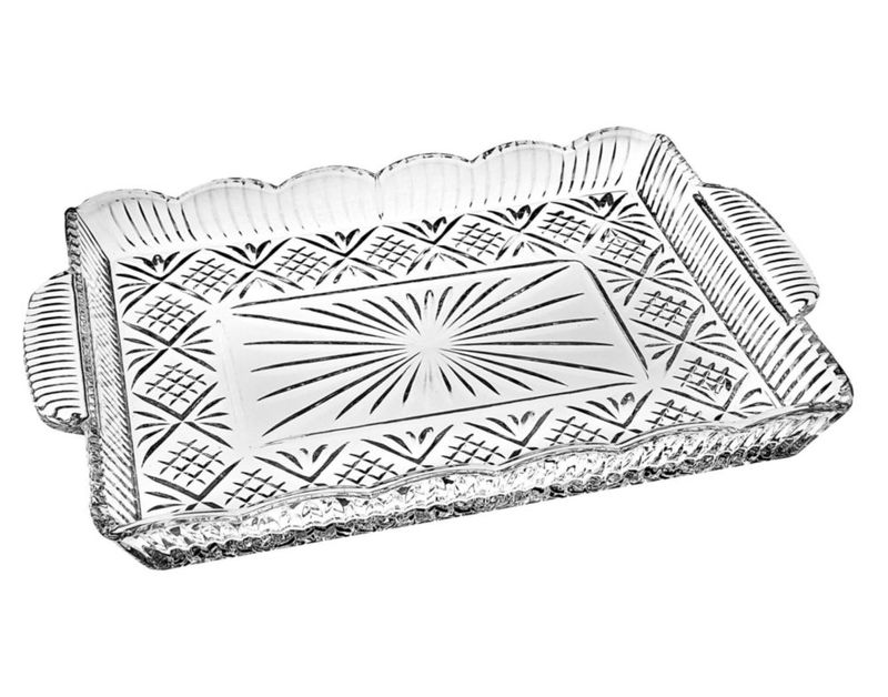 Bandeja Godinger 36 cm x 28 cm de Cristal – Colección Dublin