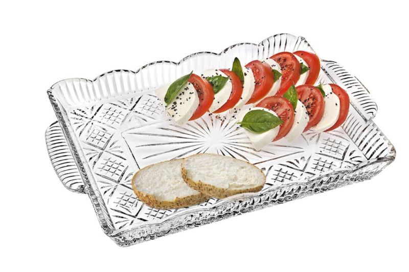 Bandeja Godinger 36 cm x 28 cm de Cristal – Colección Dublin