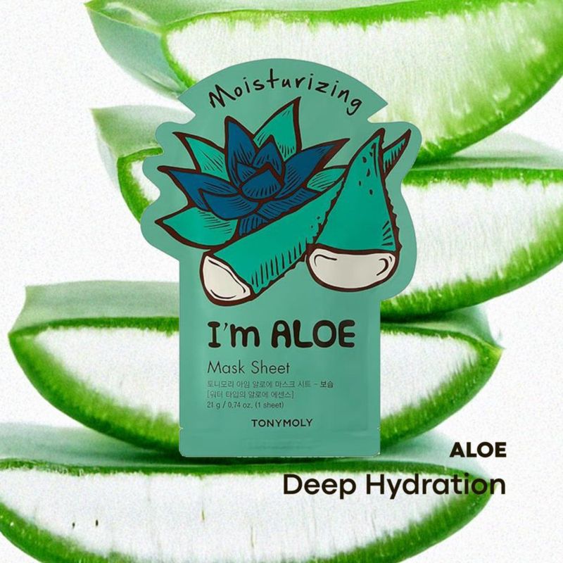 Mascarilla de hoja hidratante con aloe TONYMOLY