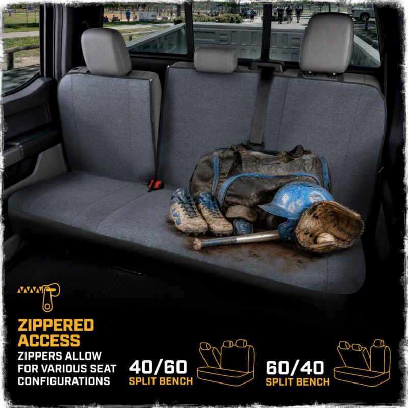 Fundas de Asiento CAT Juego Completo de Algodón para Camionetas de Tamaño Completo