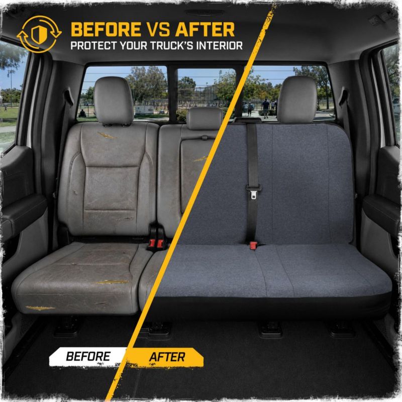 Fundas de Asiento CAT Juego Completo de Algodón para Camionetas de Tamaño Completo