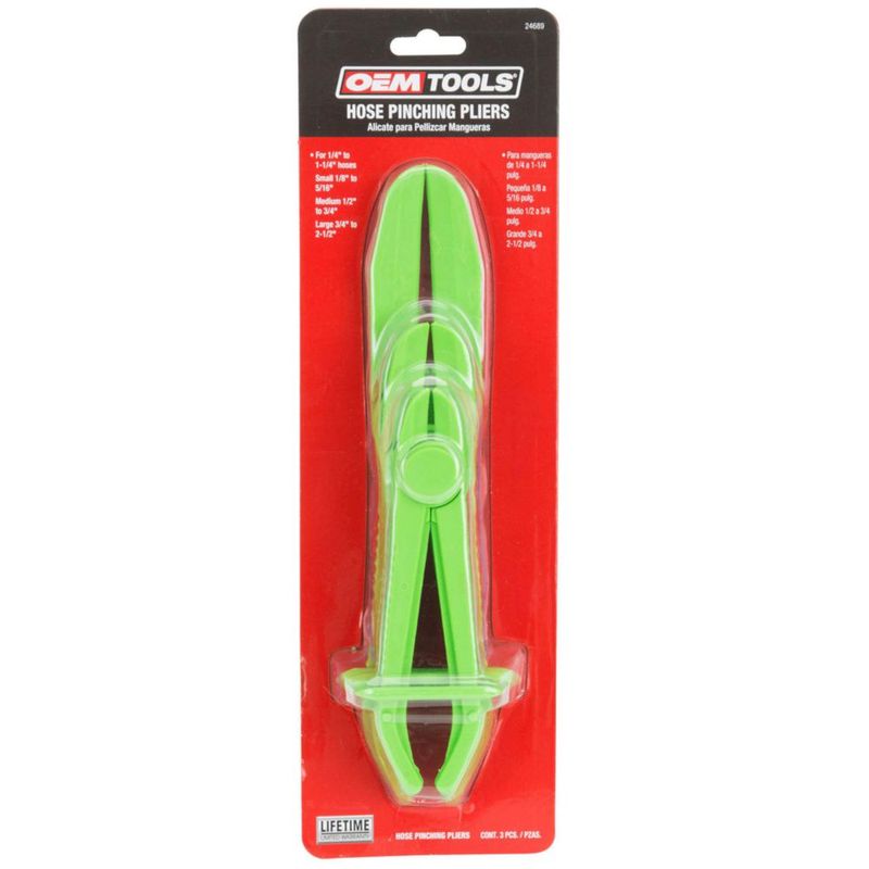 Alicates para mangueras OEMTOOLS juego de 3 piezas 0.3‑6.4 cm