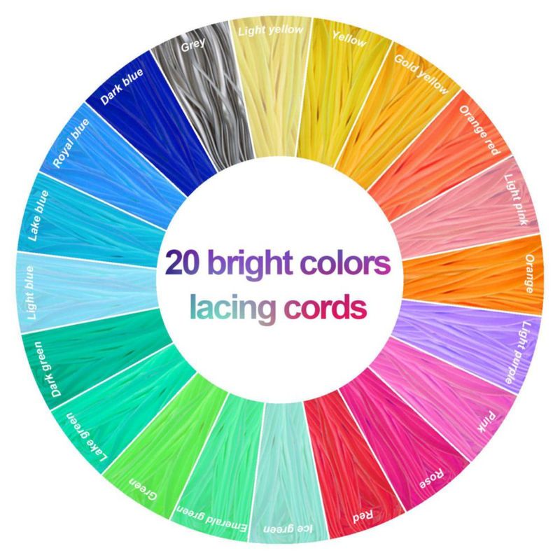 Cordón de Trenzado ACRSIKR 5 m 20 colores – Kit de Manualidades