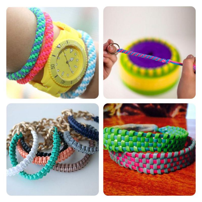Cordón de Trenzado ACRSIKR 5 m 20 colores – Kit de Manualidades