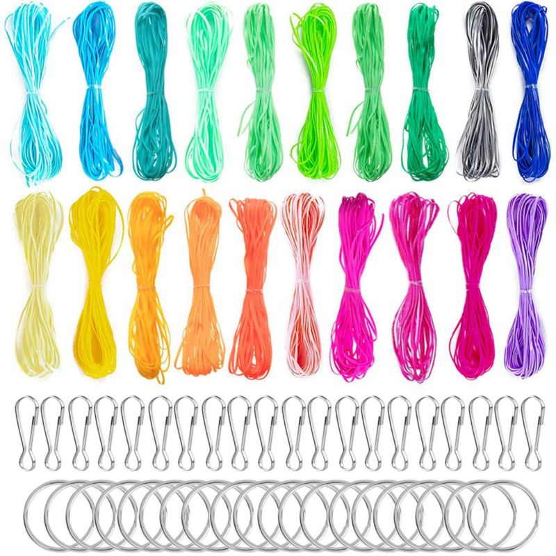 Cordón de Trenzado ACRSIKR 5 m 20 colores – Kit de Manualidades