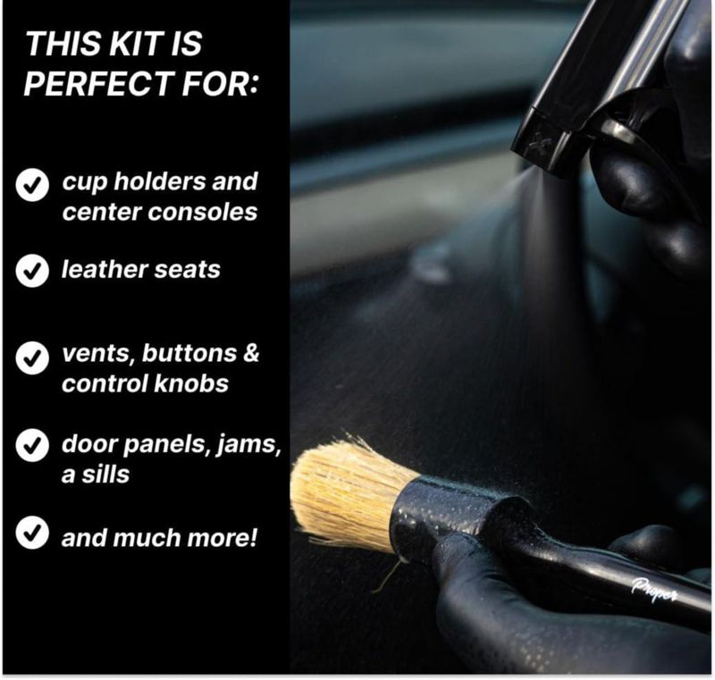 Kit de Detallado Interior de Vehículo PROPER DETAILING CO. Completo
