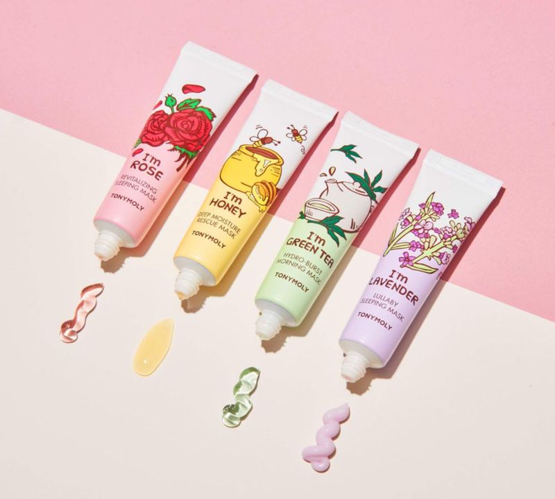 Mascarilla de Noche TONYMOLY Lavanda con Manteca de Karité - Tamaño de Viaje