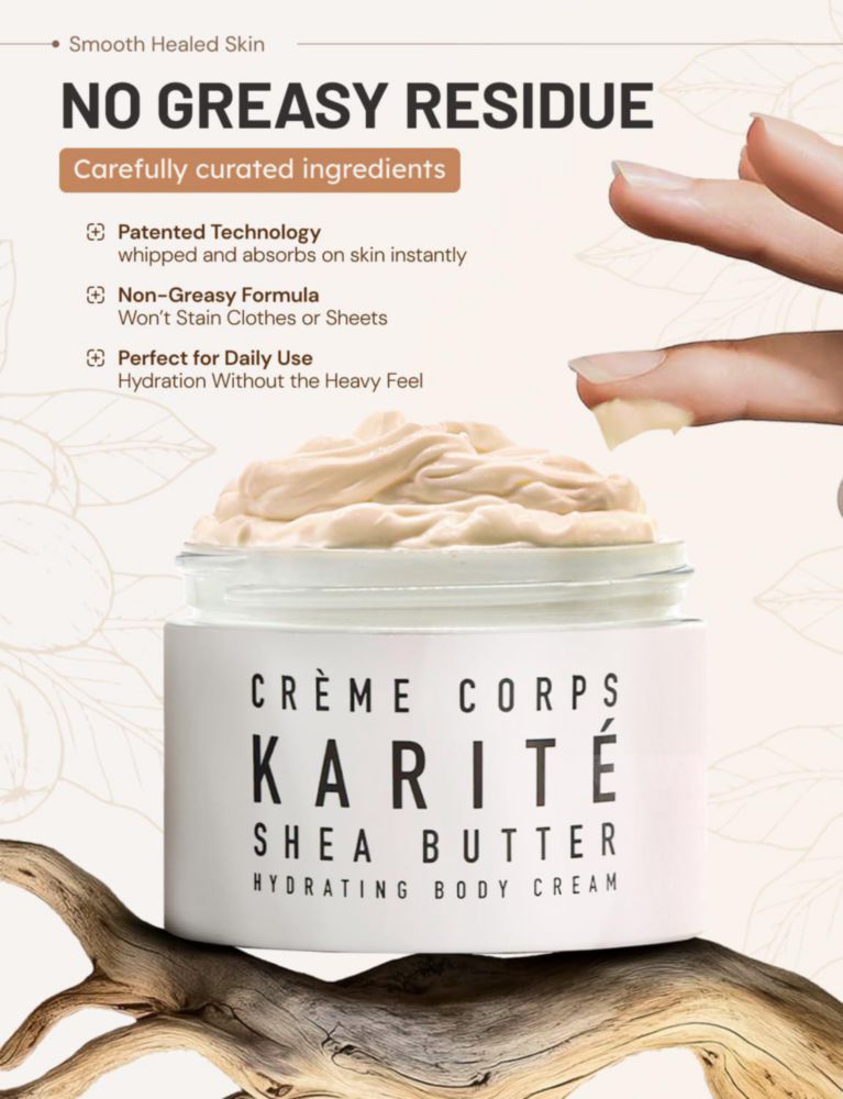 Crema Corporal Hidratante de Manteca de Karité