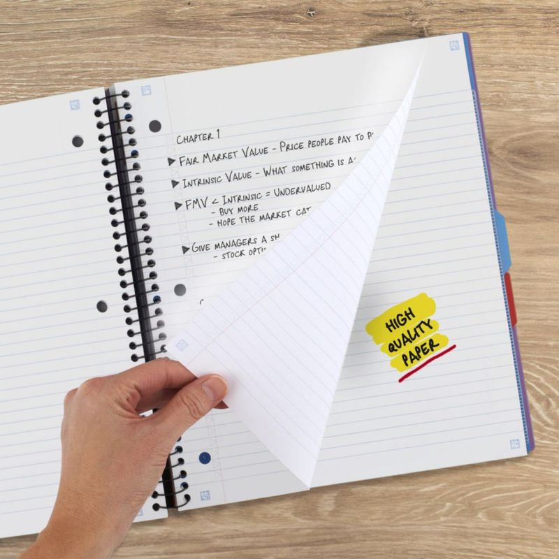 Cuaderno Five Star 3 Asignaturas 22 cm 150 Hojas Púrpura Amatista