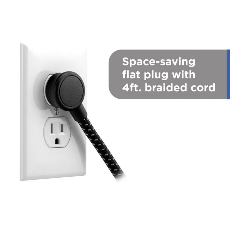 Regleta GE 12 m con puertos USB y 3 tomacorrientes