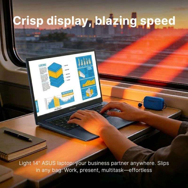 Portátil ASUS Vivobook 14\" 8 GB RAM 256 GB SSD Windows 11