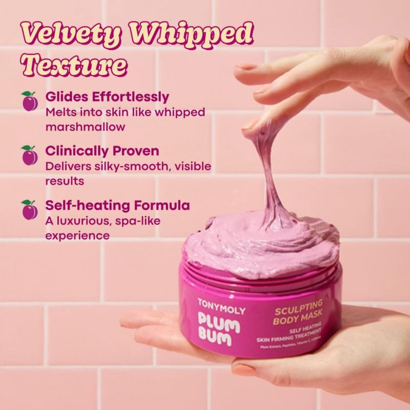 Mascarilla Corporal TONYMOLY Plum Bum - Cuidado Reafirmante y Anticelulitis