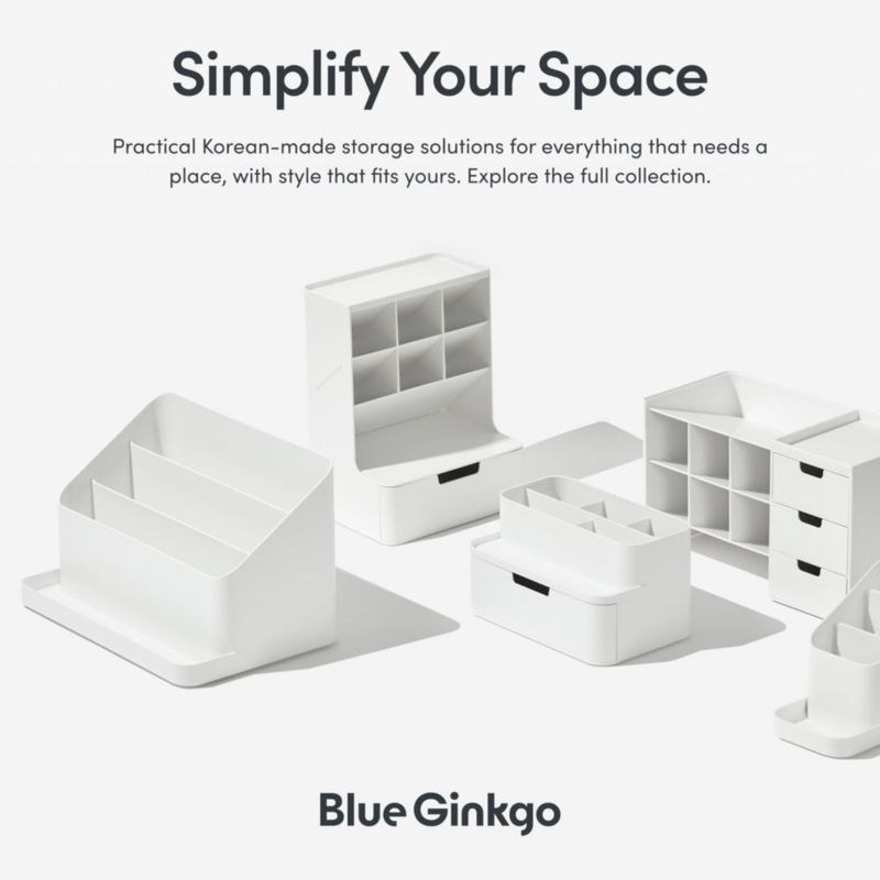 Caddy BLUE GINKGO Verde – Fabricado en Corea