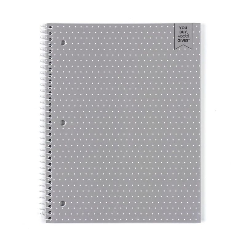 Cuadernos Yoobi 6 unidades 150 hojas 26 × 20 cm raya universitaria encuadernación en espiral