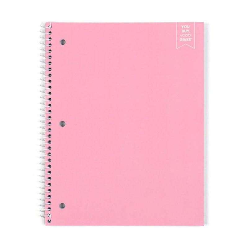 Cuadernos Yoobi 6 unidades 150 hojas 26 × 20 cm raya universitaria encuadernación en espiral