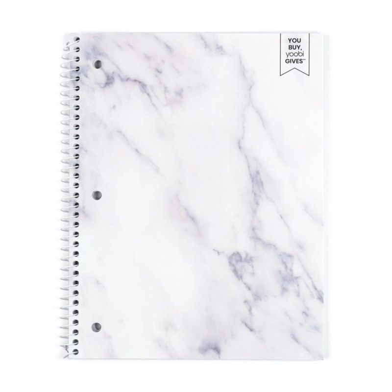 Cuadernos Yoobi 6 unidades 150 hojas 26 × 20 cm raya universitaria encuadernación en espiral