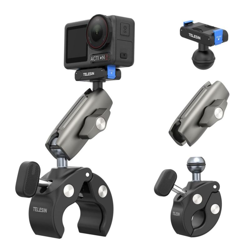 Soporte TELESIN para bicicleta 9-38 mm DJI Osmo Pocket/Action