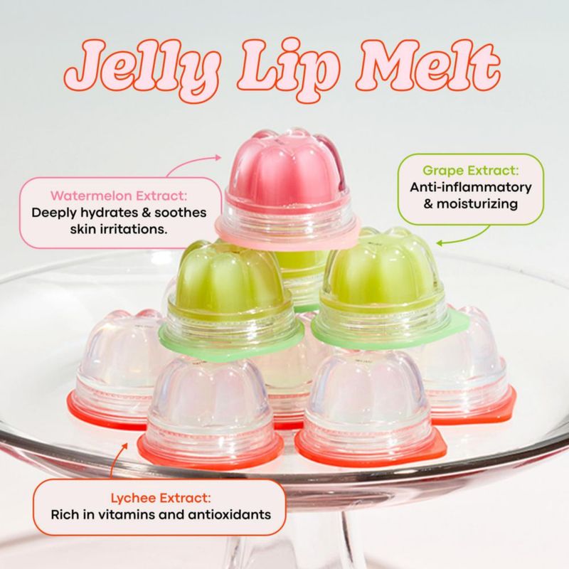 Set de 7 bálsamos labiales TONYMOLY Jelly Lip Melt Rainbow