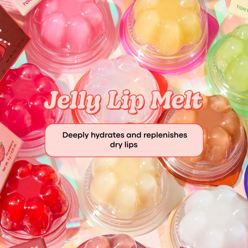 Set de 7 bálsamos labiales TONYMOLY Jelly Lip Melt Rainbow