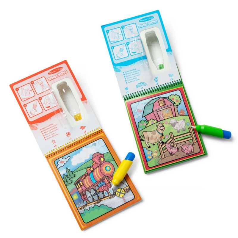 Pack de 2 libros para colorear Melissa & Doug Water Wow!