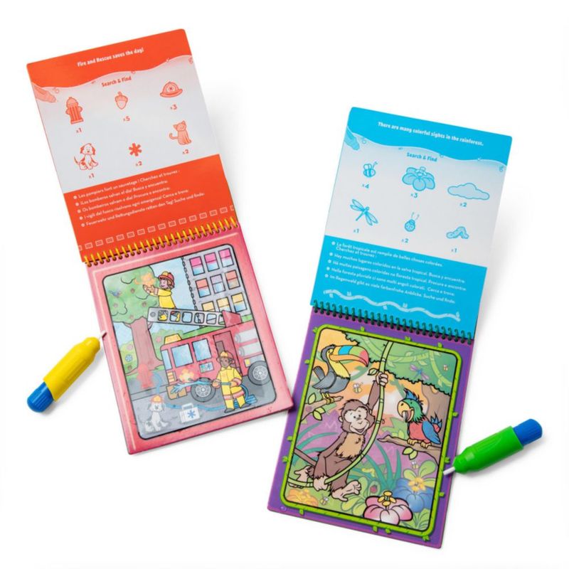 Pack de 2 libros para colorear Melissa & Doug Water Wow!