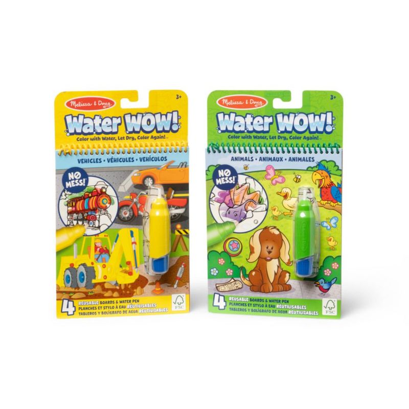 Pack de 2 libros para colorear Melissa & Doug Water Wow!