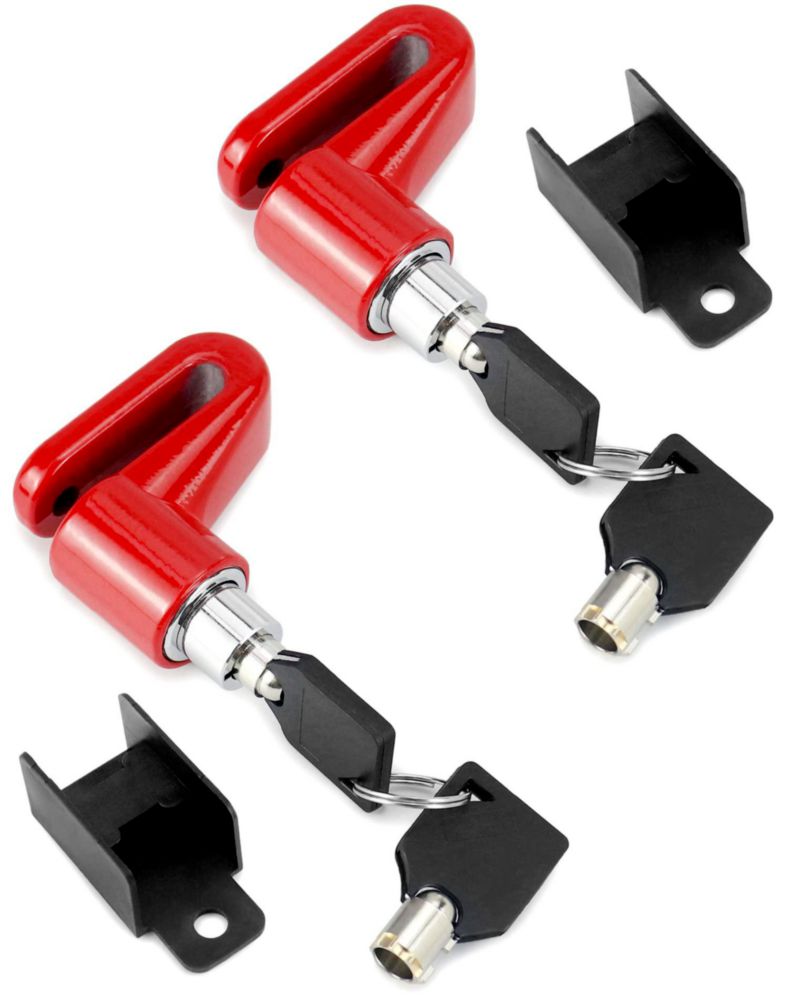 Candado de Disco QWORK Pack de 2 con Llaves Diferentes – Seguridad Antirrobo