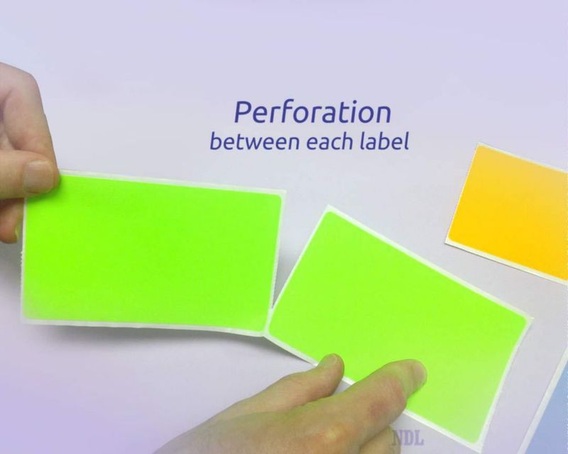 Etiquetas adhesivas NextDayLabels 76 cm x 127 cm Verde fluorescente
