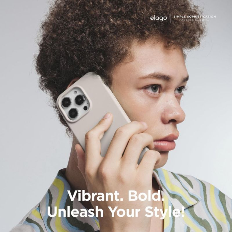 Funda de silicona líquida Stone de elago para iPhone 15 Pro Max