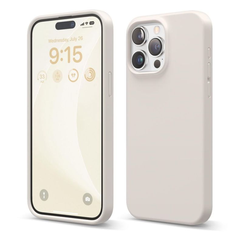 Funda de silicona líquida Stone de elago para iPhone 15 Pro Max