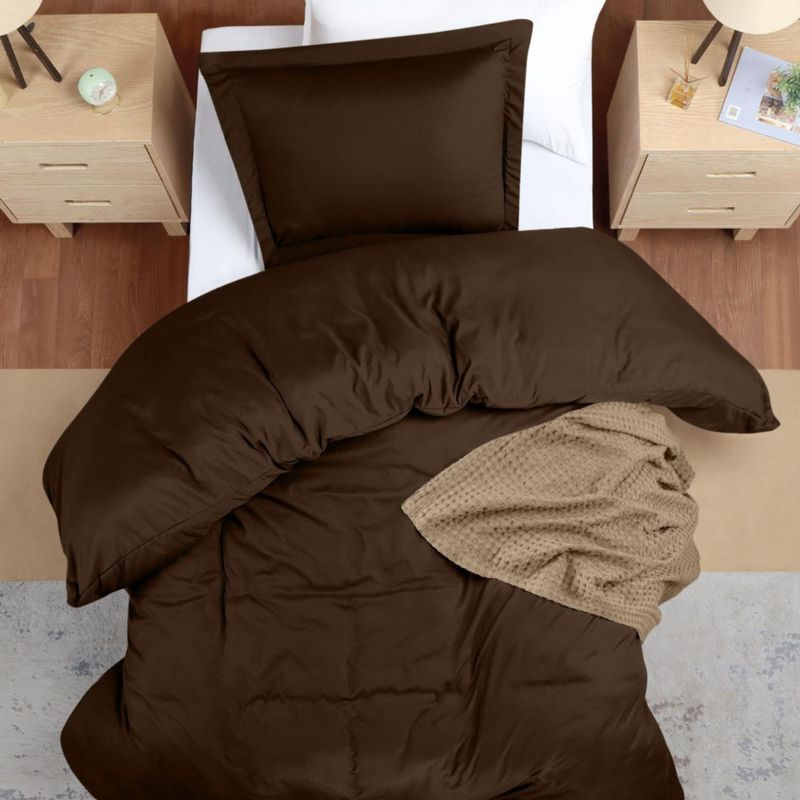 Funda de edredón Utopia Bedding Twin/Twin XL Marrón